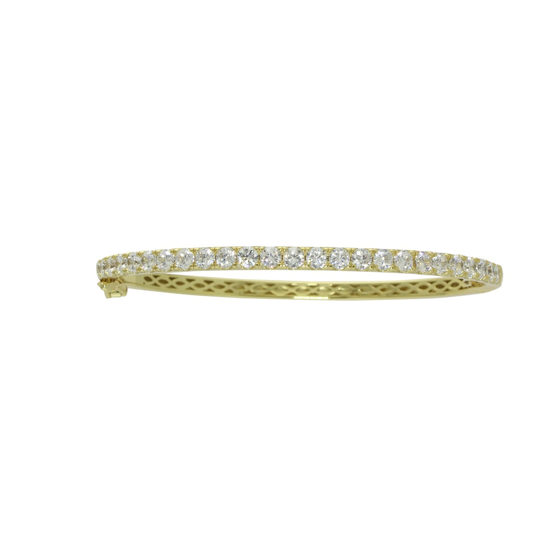 Half cz bangle