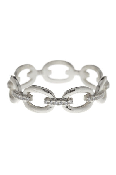 silver link ring