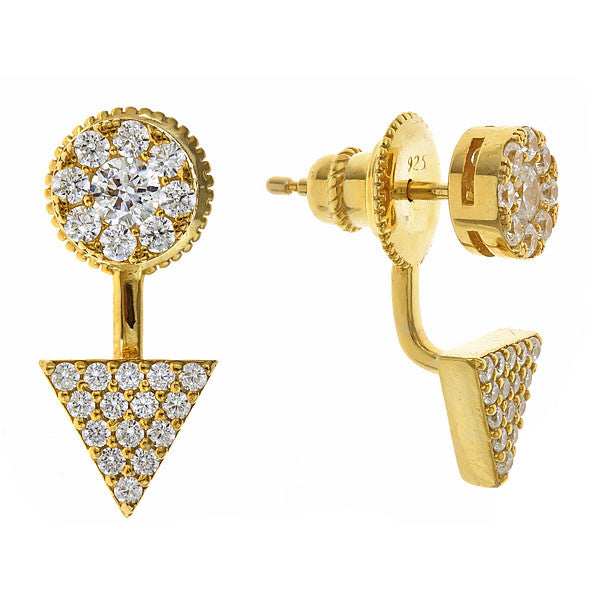 CIRCLE &amp; TRIANGLE EAR JACKET