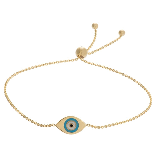 enamal evil eye bracelet