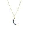 Blue moon link necklace