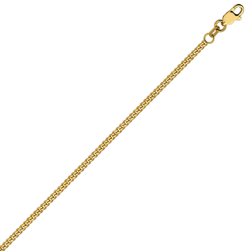 14K CURB CHAIN ANKLET