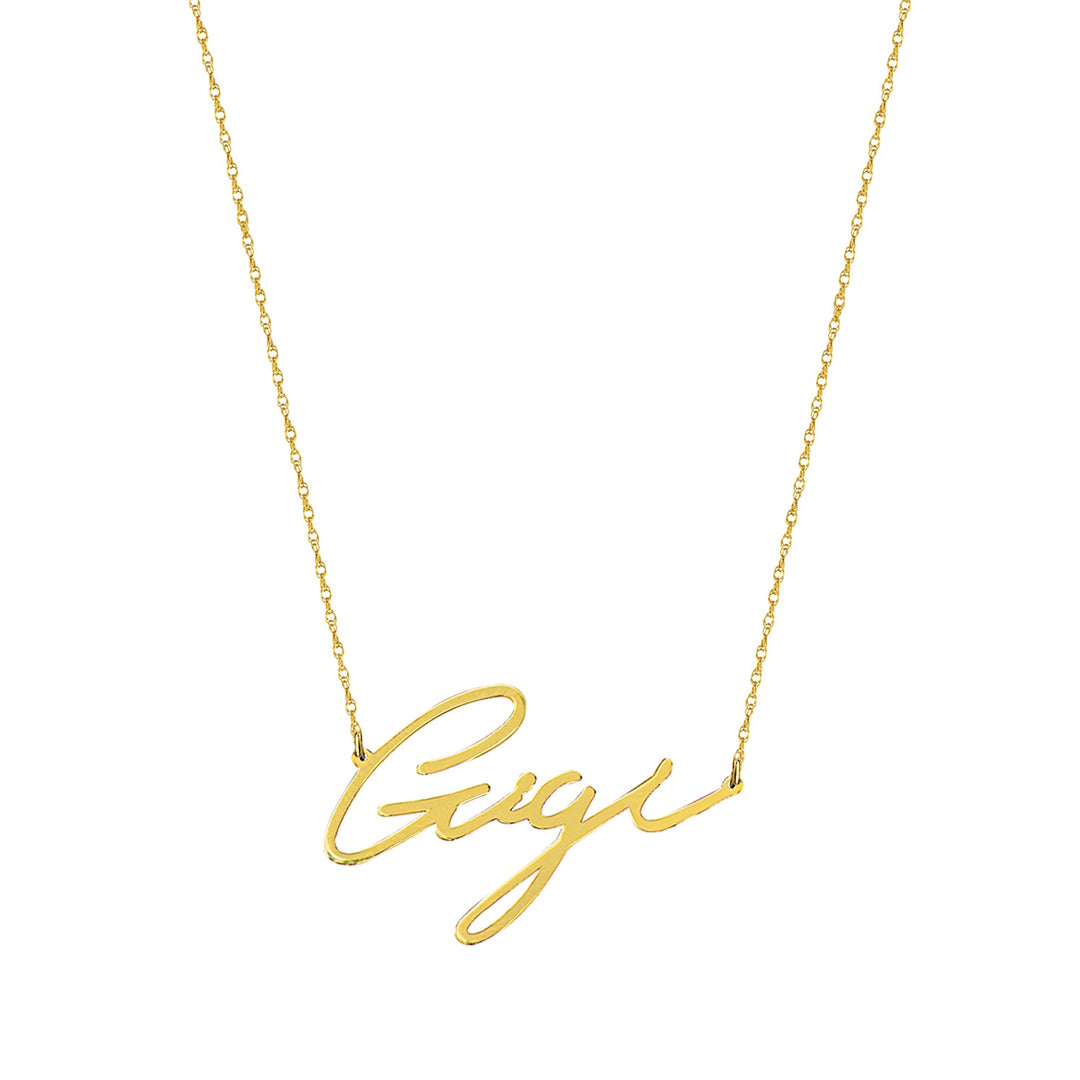 signature name necklace