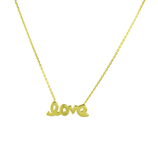 14k GOLD MINI LOVE NECKLACE