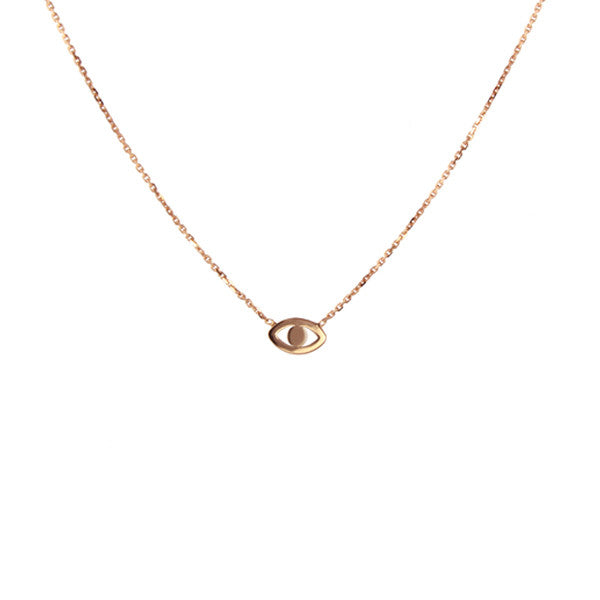 rose gold evil eye