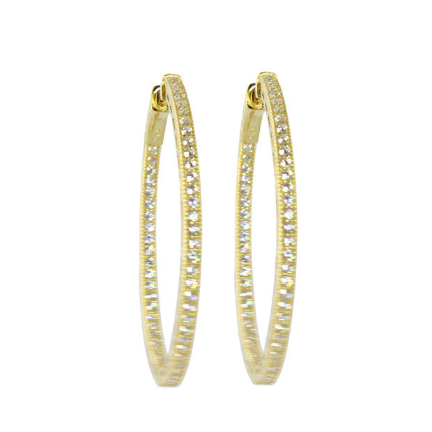 PAVÈ MEDIUM HOOPS
