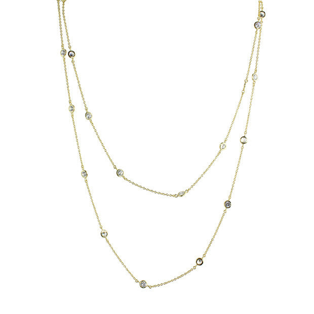 LONG DIAMONDS BY THE YARD NECKLACE