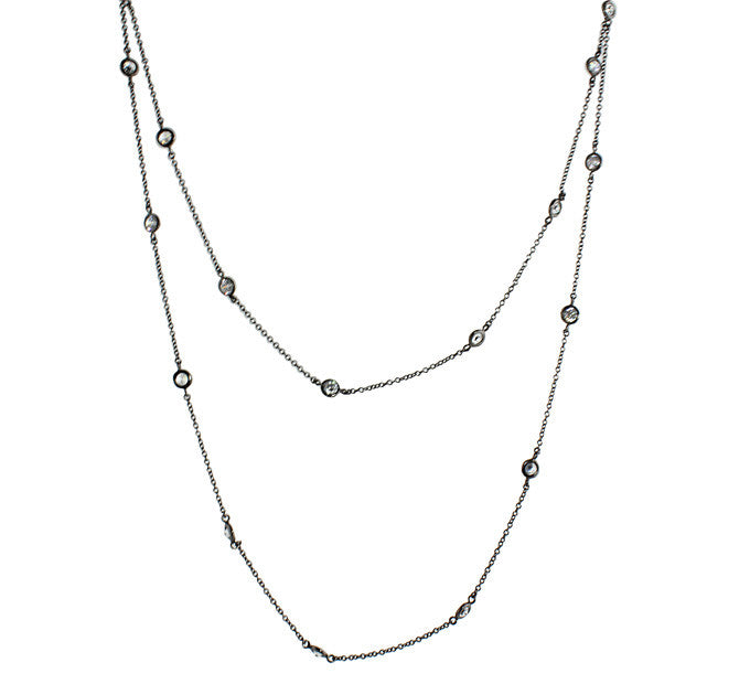 LONG DIAMONDS BY THE YARD NECKLACE