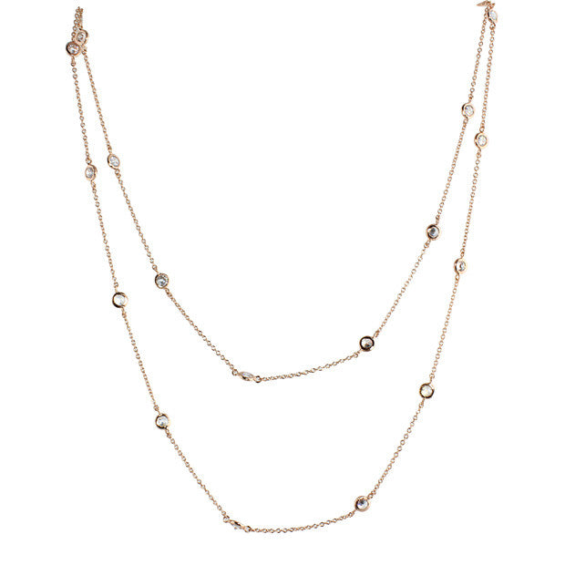 LONG DIAMONDS BY THE YARD NECKLACE