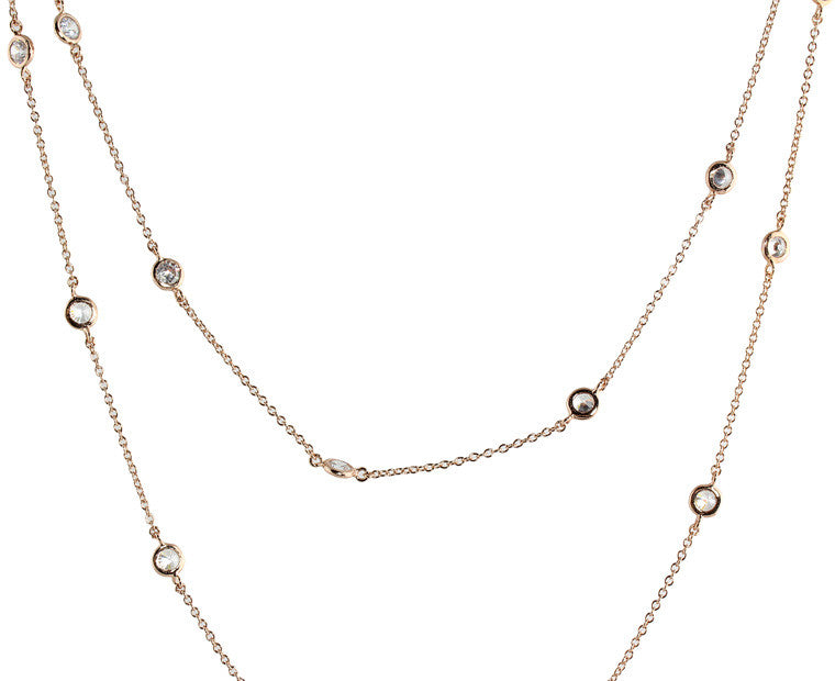 LONG DIAMONDS BY THE YARD NECKLACE