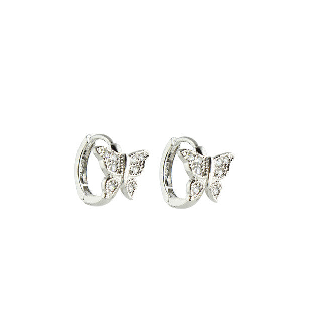 BUTTERFLY HUGGIE EARRINGS
