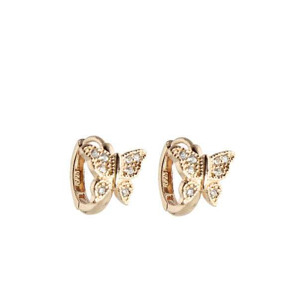 BUTTERFLY HUGGIE EARRINGS