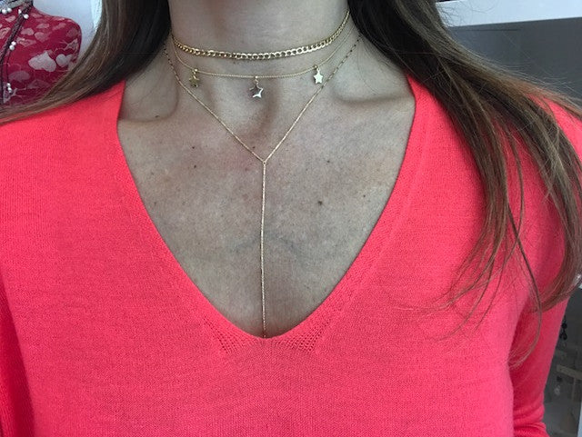 14K STAR CHOKER - adammarcjewels
