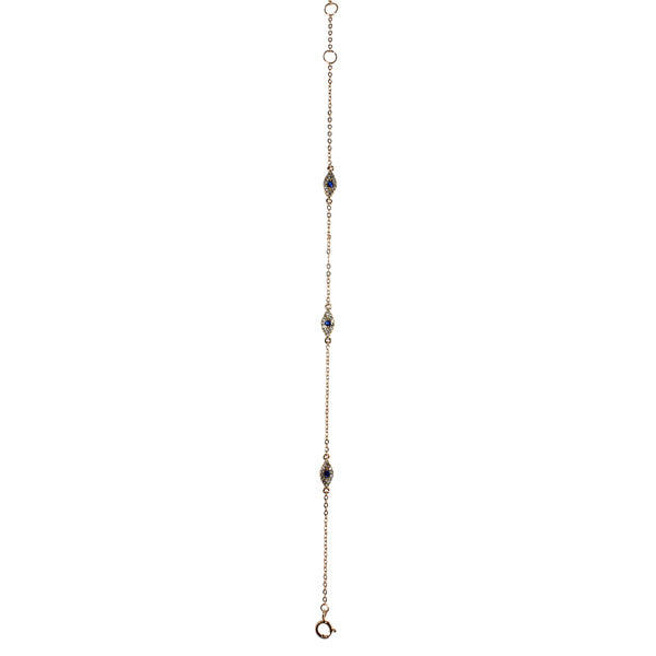 EVIL EYE STATION BRACELET - adammarcjewels