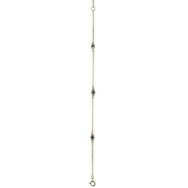 EVIL EYE STATION BRACELET - adammarcjewels