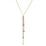 gold tassel necklace