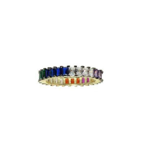 COLORED BAGUETTE BAND - adammarcjewels