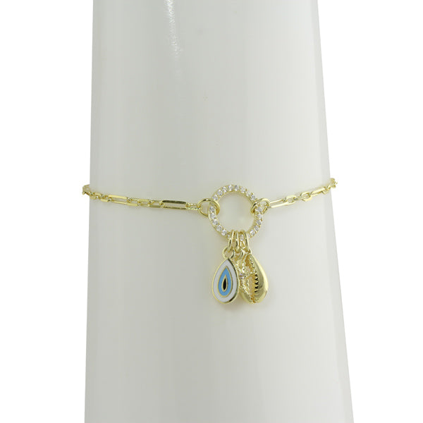 CHARMS ON A RING BRACELET