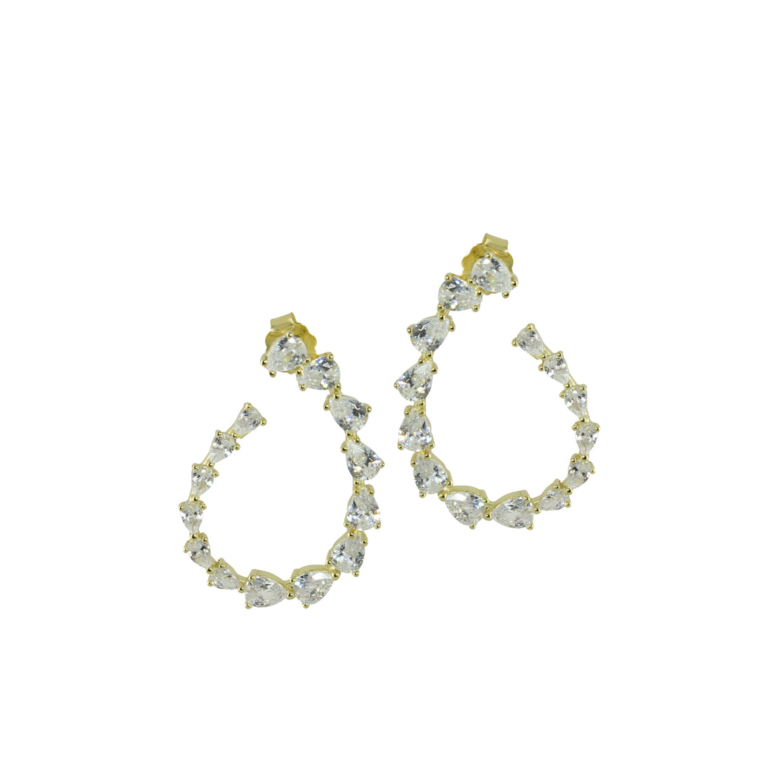 Dressy Open hoop earrings 