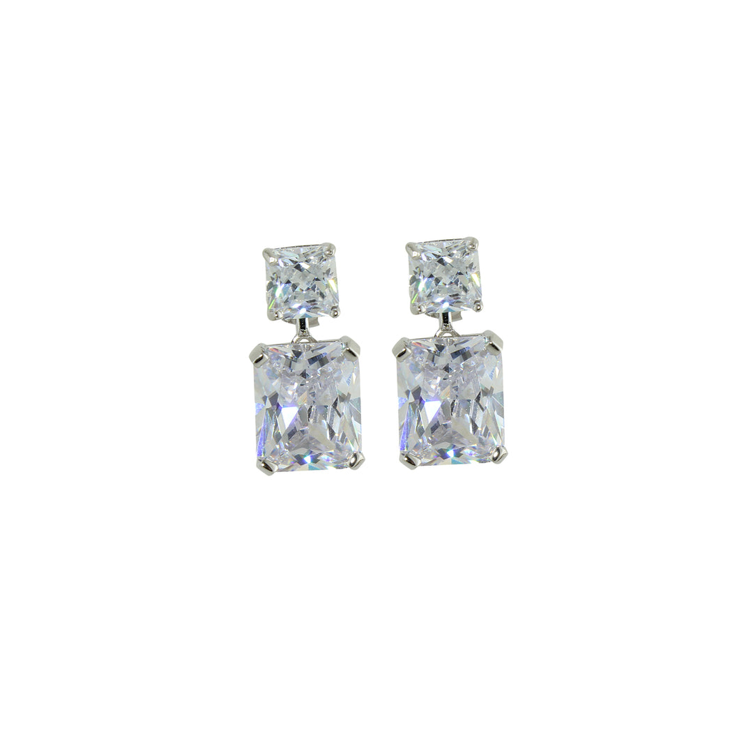 Square drop earrings