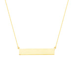 small gold. bar necklace