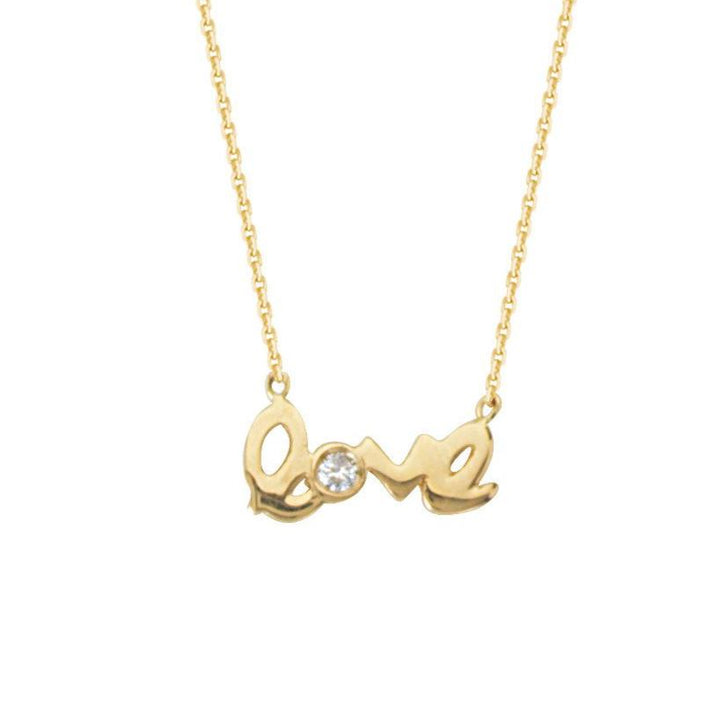DIAMOND LOVE NECKLACE - adammarcjewels