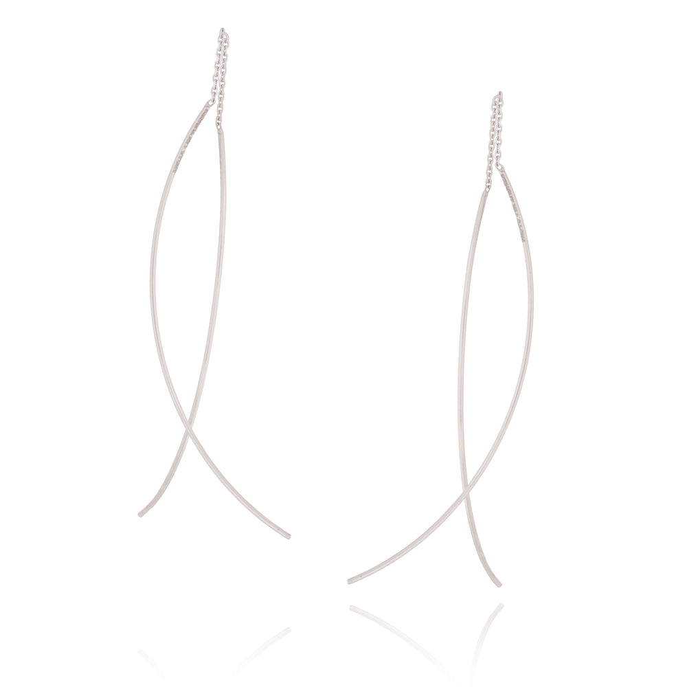 CURVED BAR THREADER 14K - adammarcjewels
