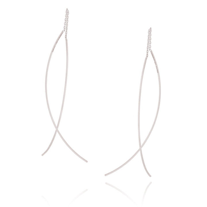CURVED BAR THREADER 14K - adammarcjewels