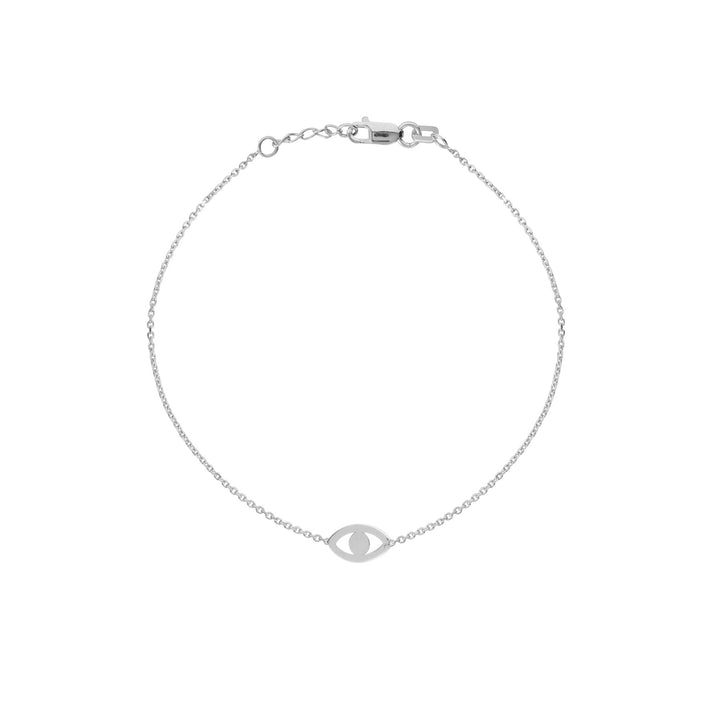 rose gold mini evil eye bracelet