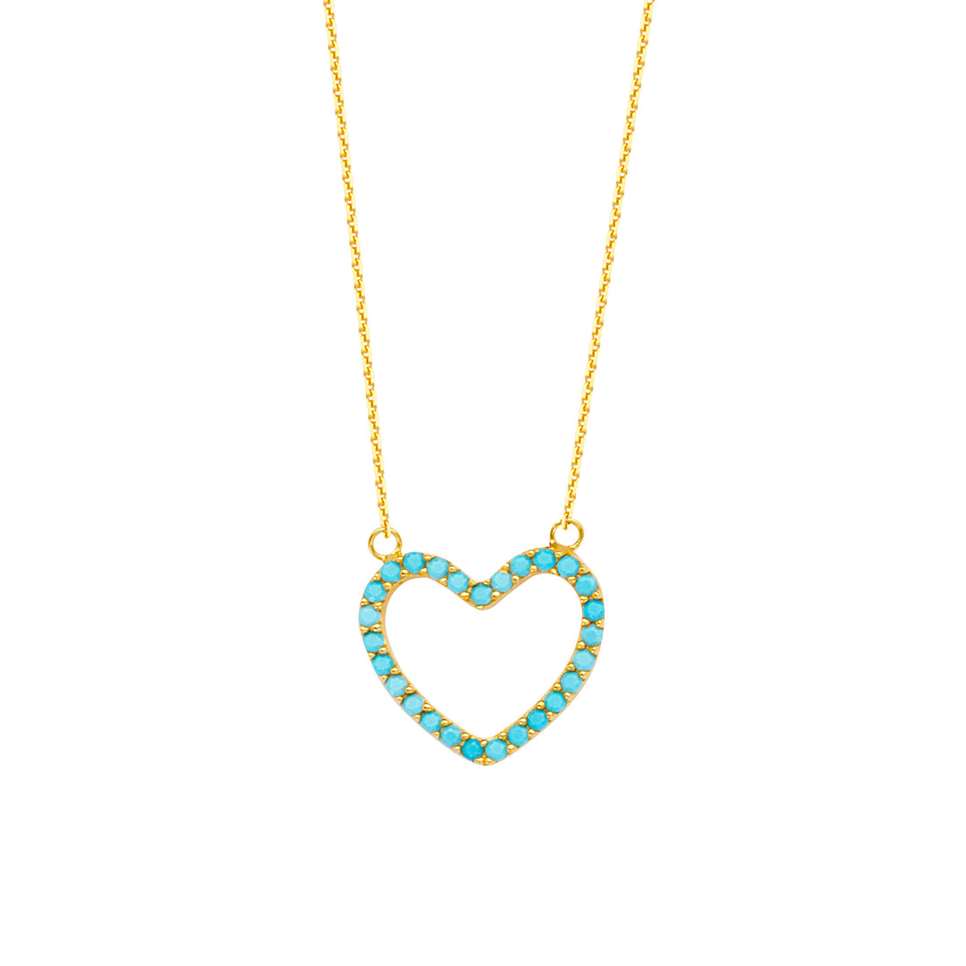 turquoise heart necklace 