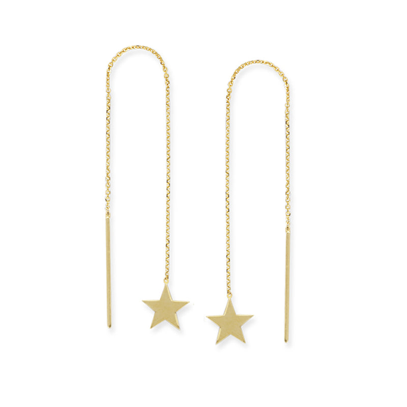 star threader earrings 