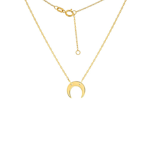 gold horn necklace