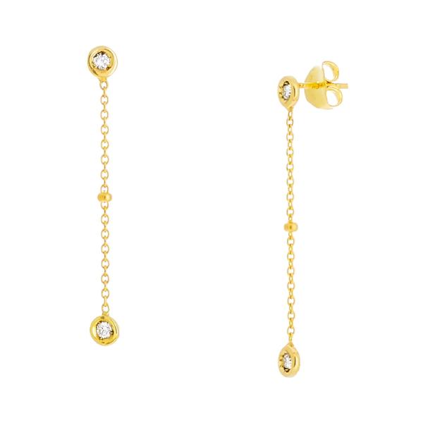 DIAMOND BY THE YARD EARRING 14K - adammarcjewels