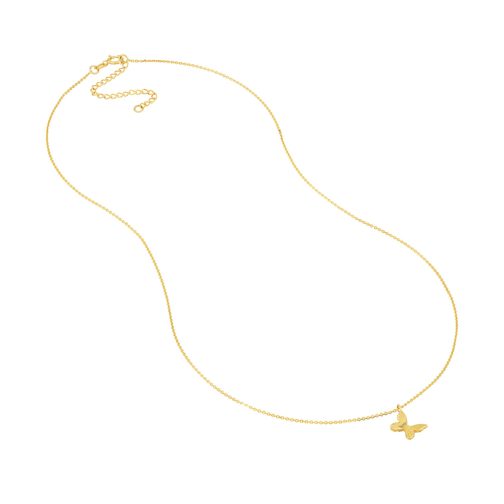 14k butterfly necklace