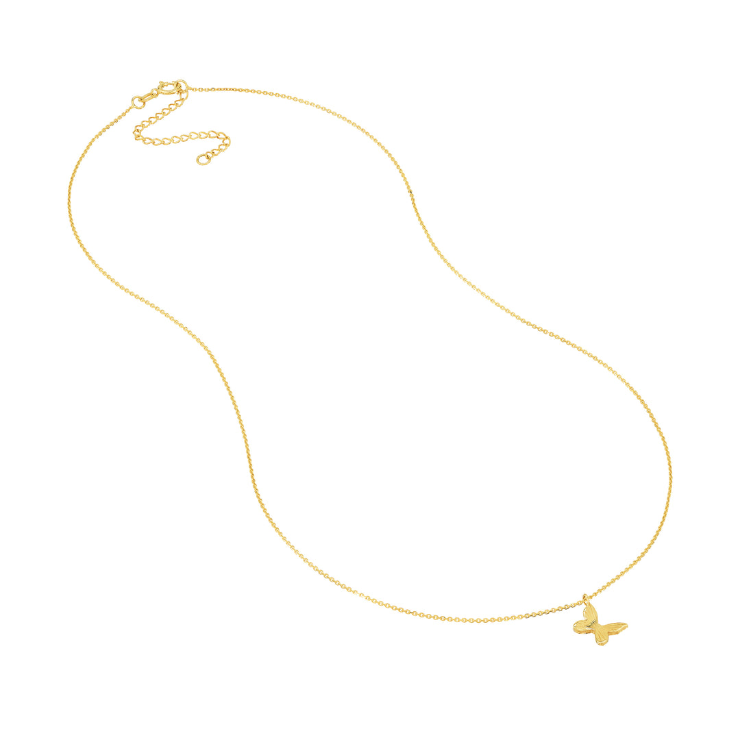 14k butterfly necklace