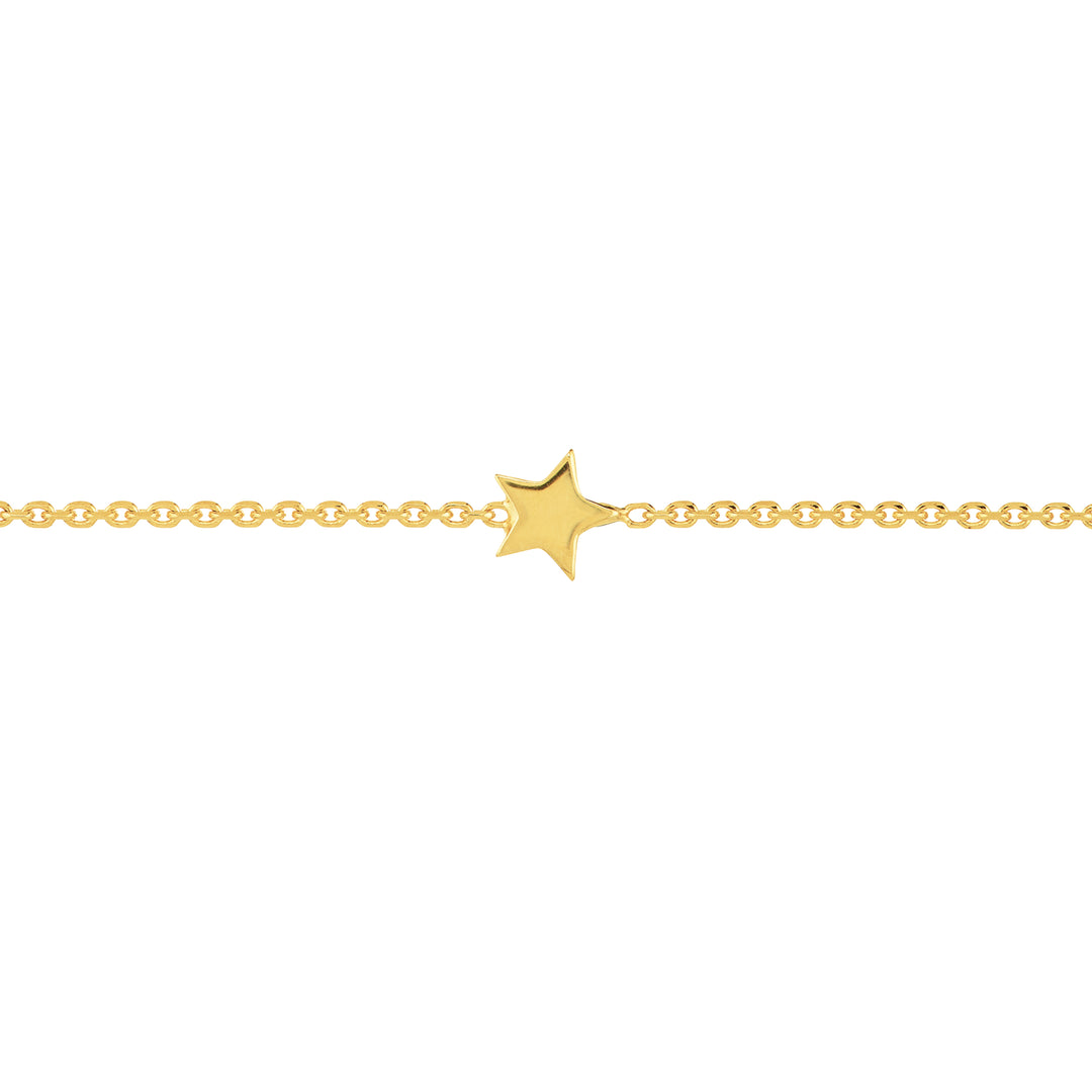 14K GOLD STARS ANKLET