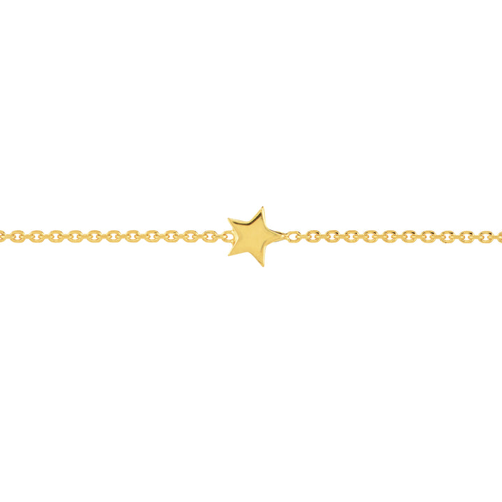 14K GOLD STARS ANKLET