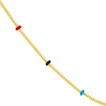 14k saturn necklace