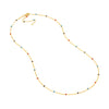 red blue & navy saturn necklace