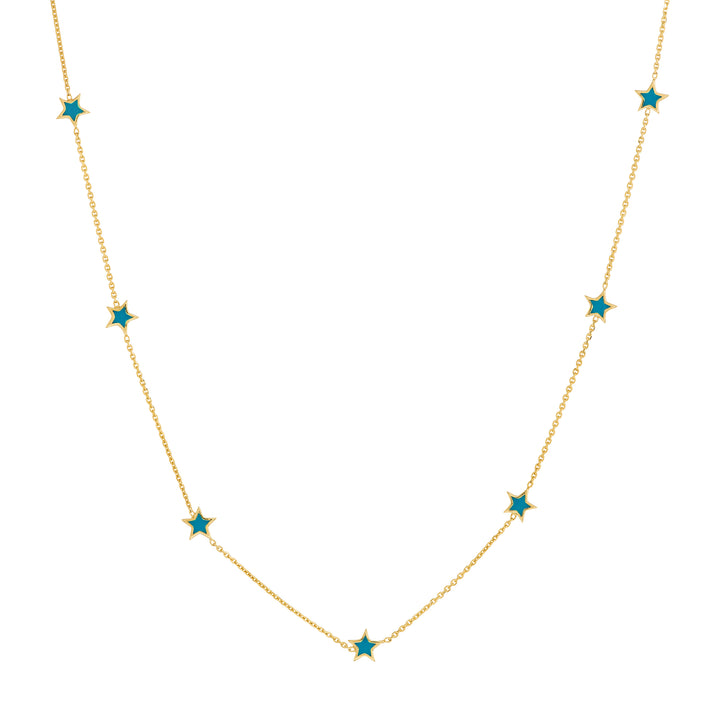 turquoise star necklace