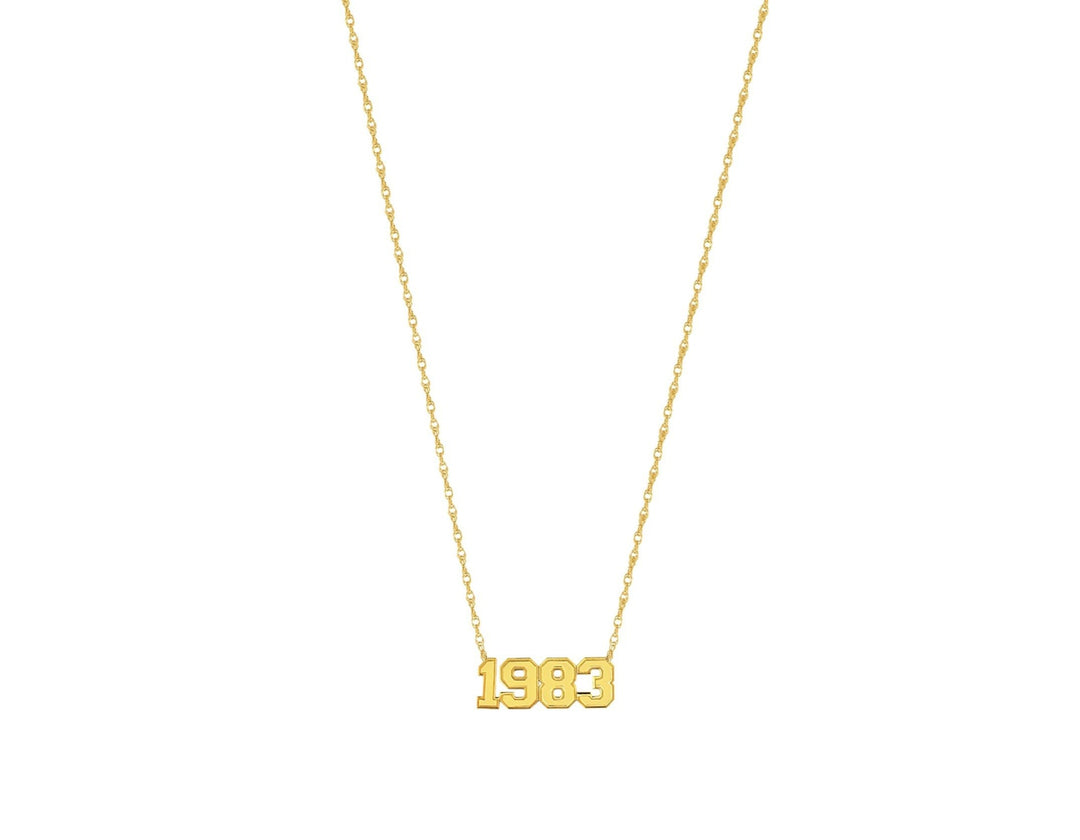 14K VARSITY YEAR NECKLACE