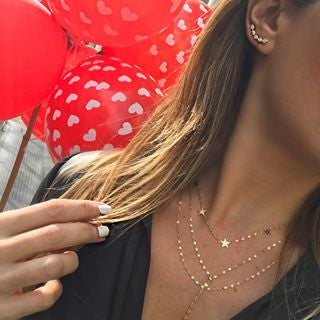 Gold star necklace