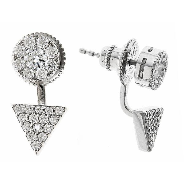 CIRCLE &amp; TRIANGLE EAR JACKET