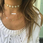 14K GOLD MINI BAR NECKLACE - adammarcjewels