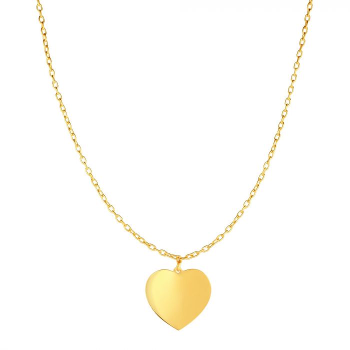 big gold heart choker 