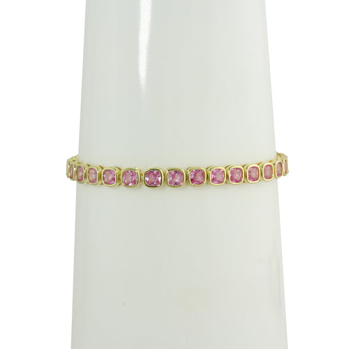 Pink tennis bracelet 