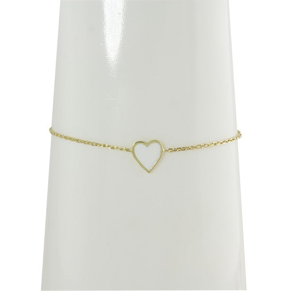 SINGLE ENAMEL HEART BRACELET