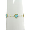 Turquoise in the mall heart bracelet