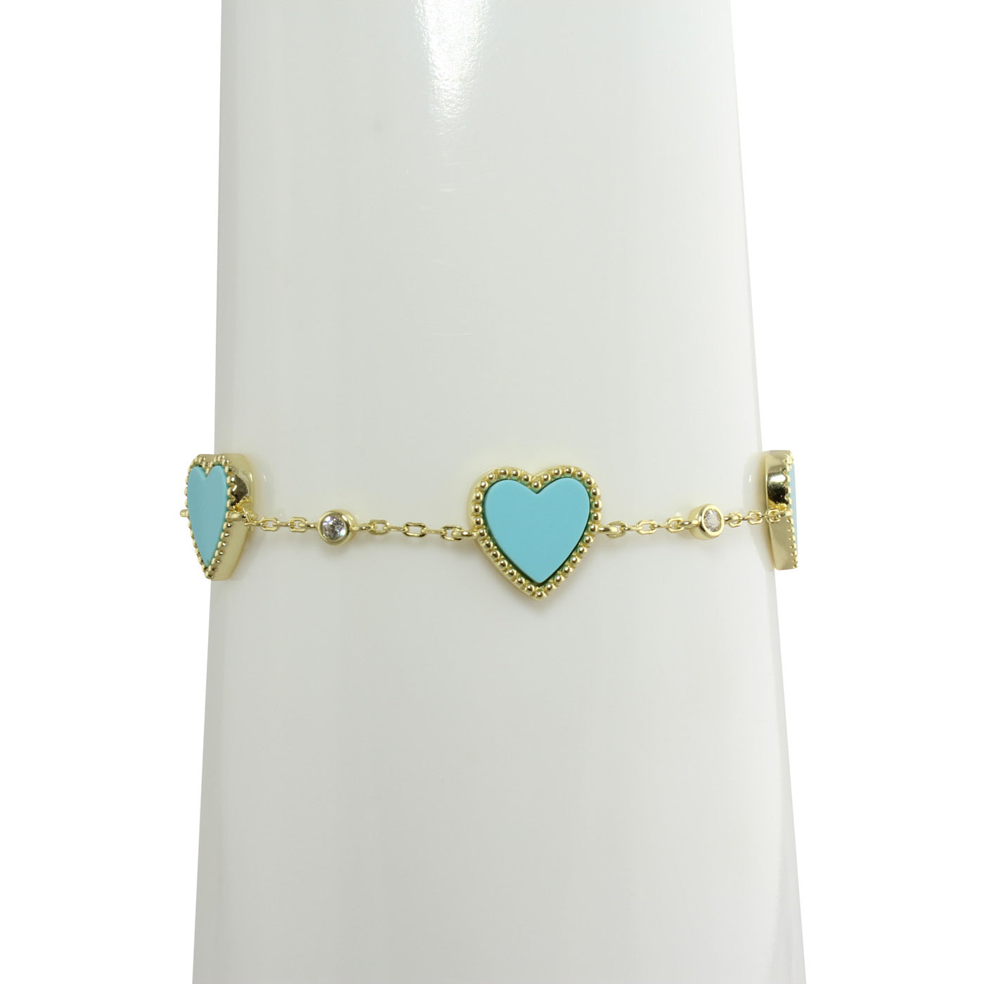 Tiffany & Co. Vintage Open Heart Station Bracelet