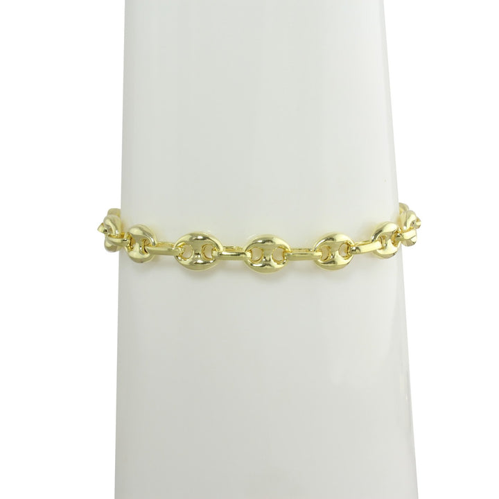 14k PUFFED MARINER BRACELET